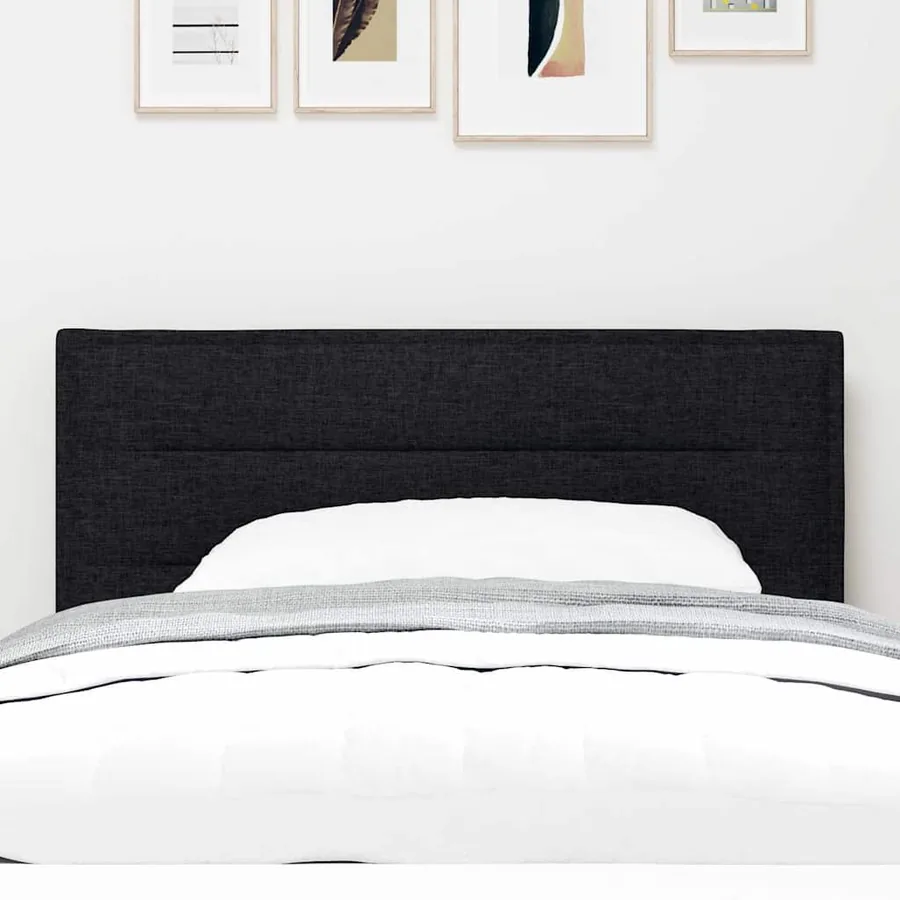 Tête de lit Noir 100 cm tissu - 3