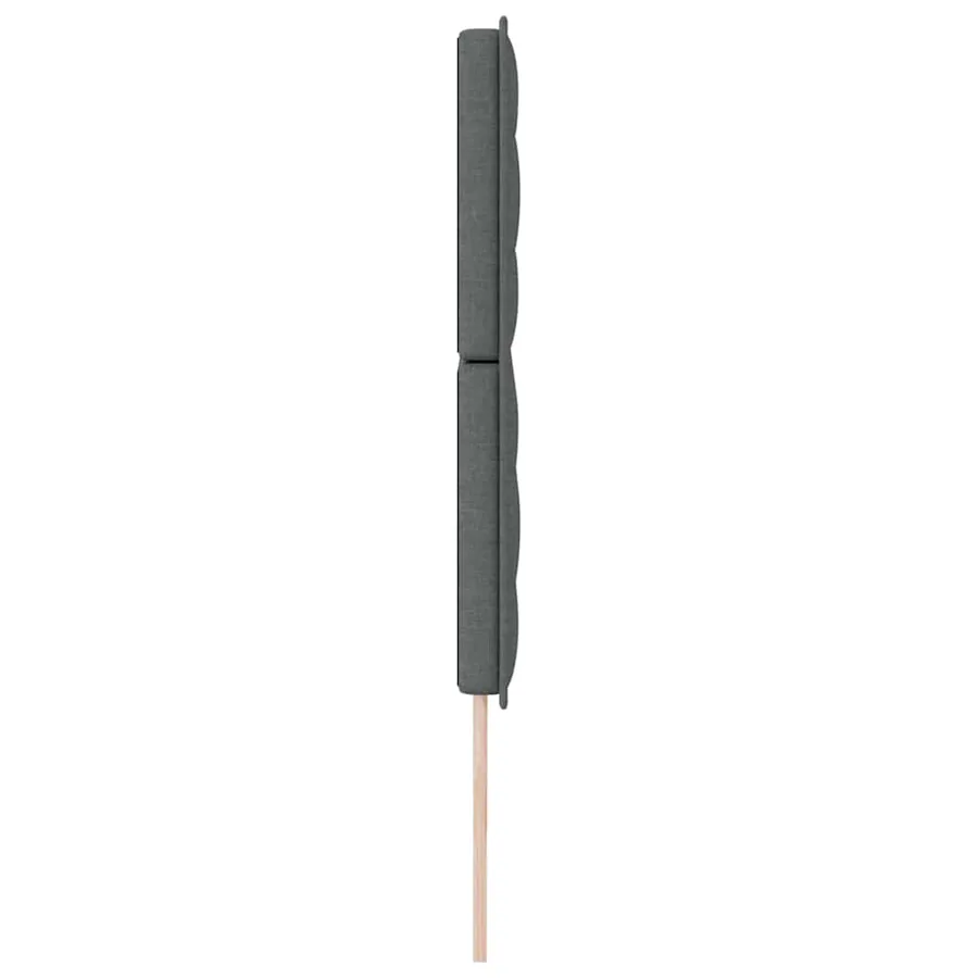 Tête de lit Gris foncé 200 cm tissu - 5