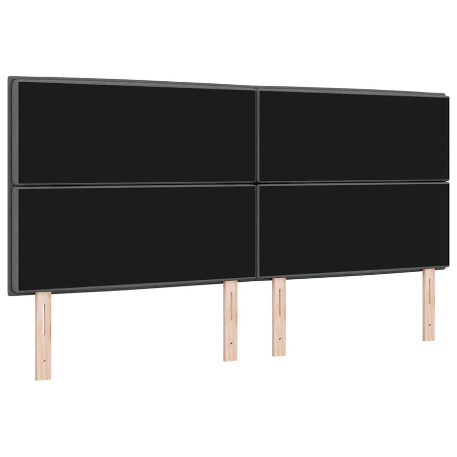 Tête de lit Gris foncé 200 cm tissu - 6