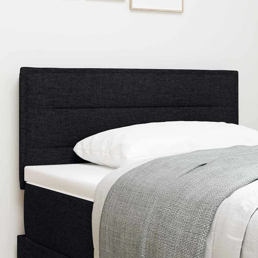 Tête de lit Noir 80 cm tissu