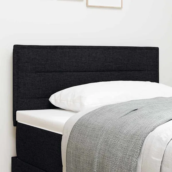 Tête de lit Noir 80 cm tissu