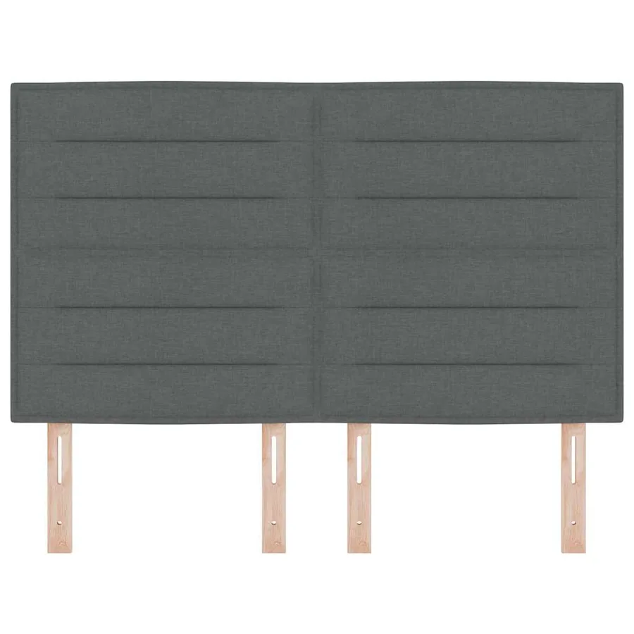 Tête de lit LED avec bandes LED Gris foncé 160 cm tissu - 5