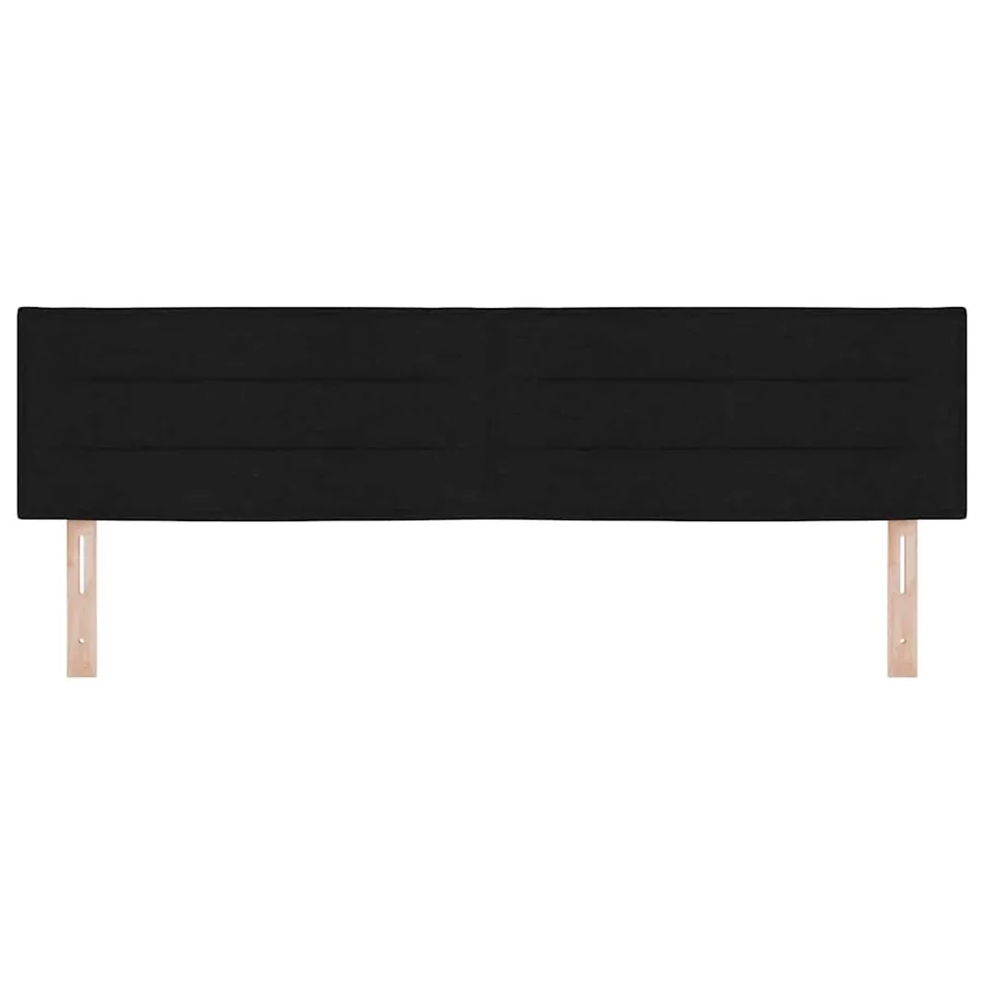 Tête de lit LED avec bandes LED Noir 180 cm tissu - 5