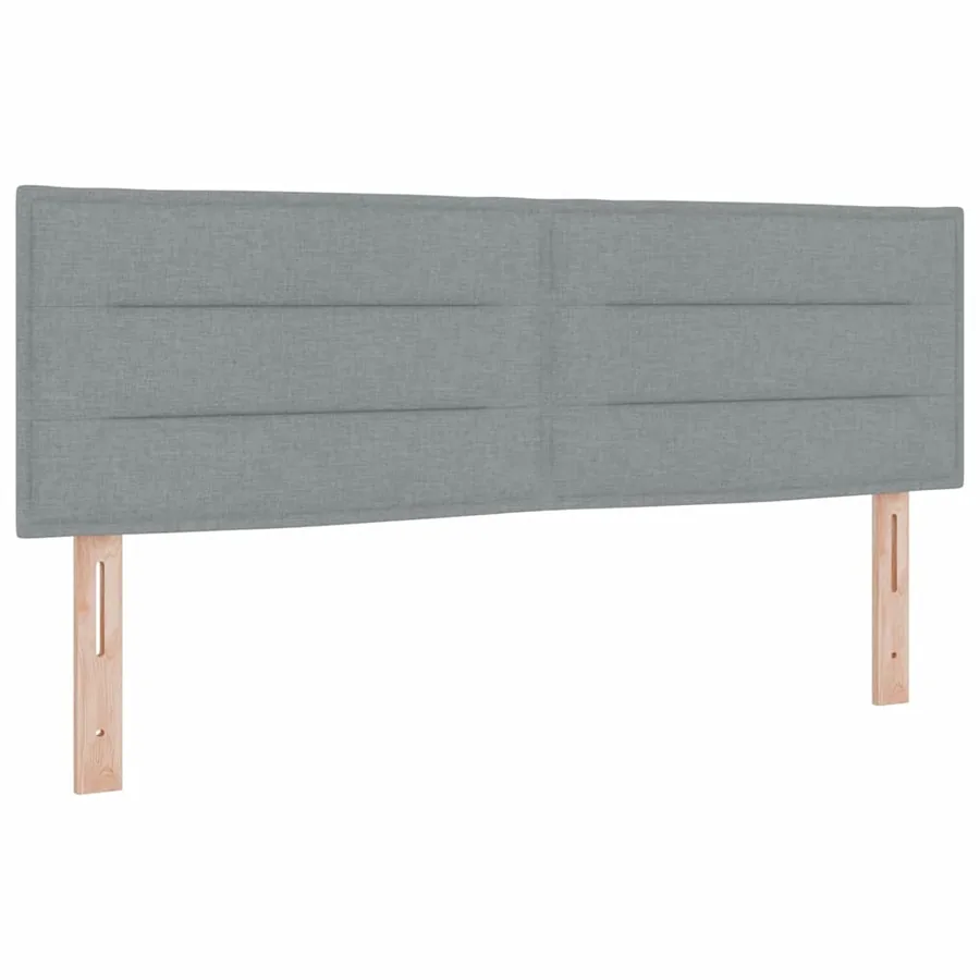Tête de lit Gris clair 160 cm tissu - 2