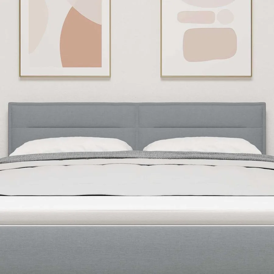 Tête de lit Gris clair 160 cm tissu - 3