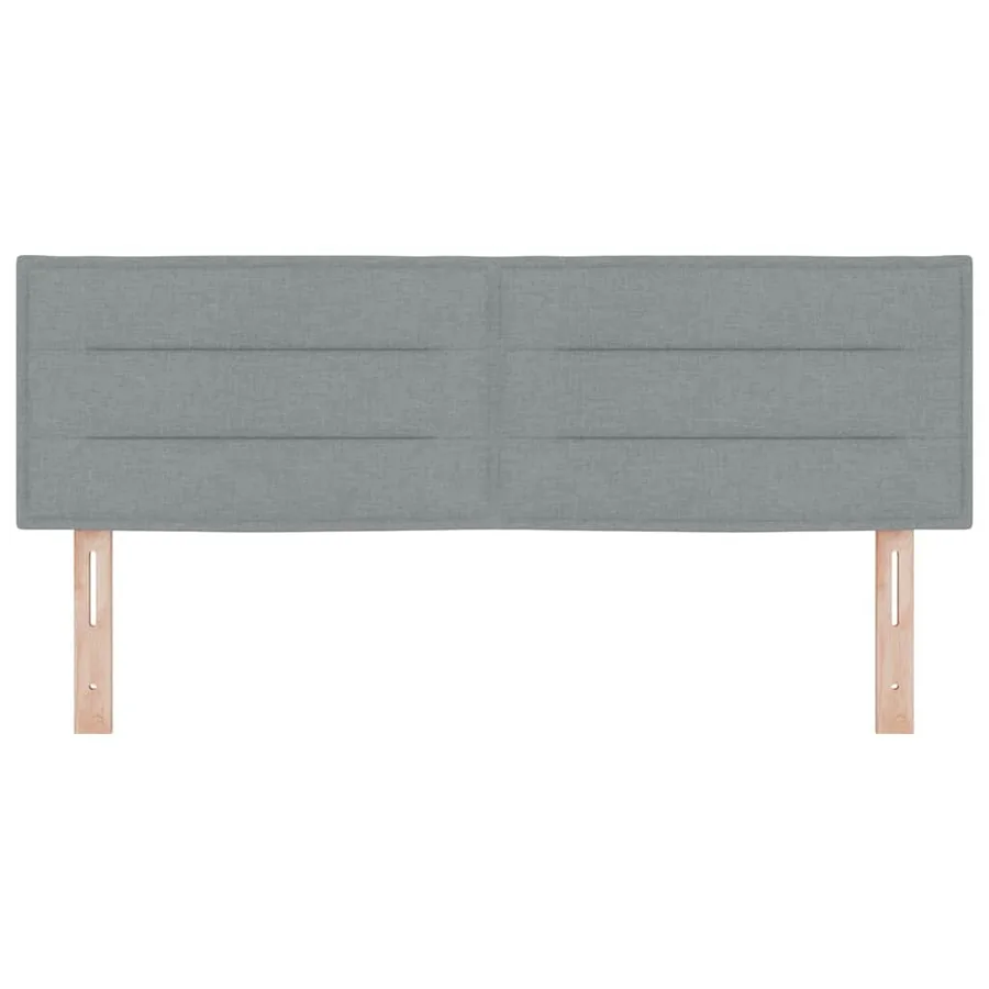 Tête de lit Gris clair 160 cm tissu - 4