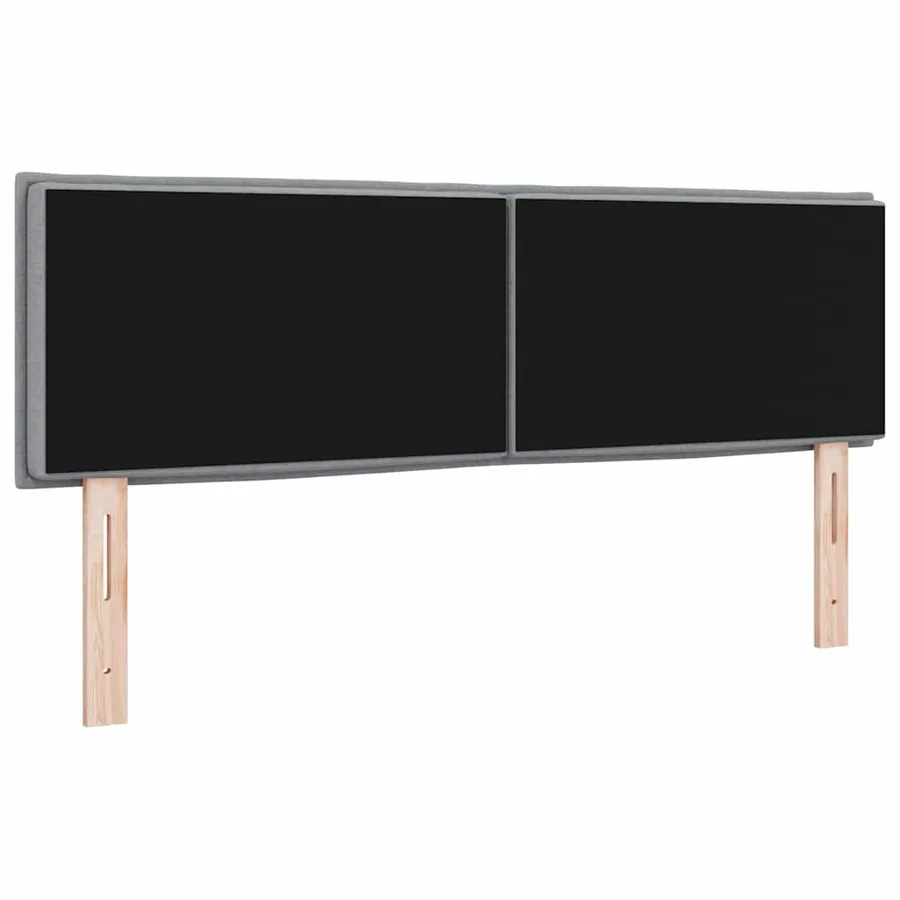 Tête de lit Gris clair 160 cm tissu - 7
