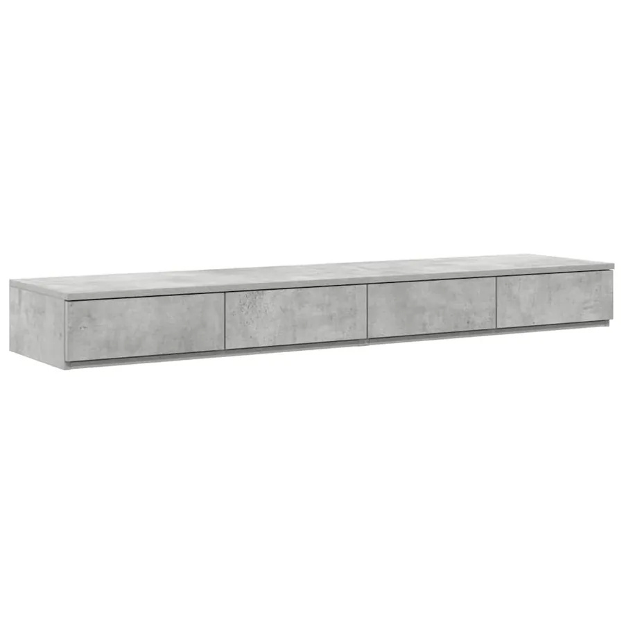 Tiroirs de lit avec tiroir Gris béton 150 x 36,5 x 16,5 cm - 2