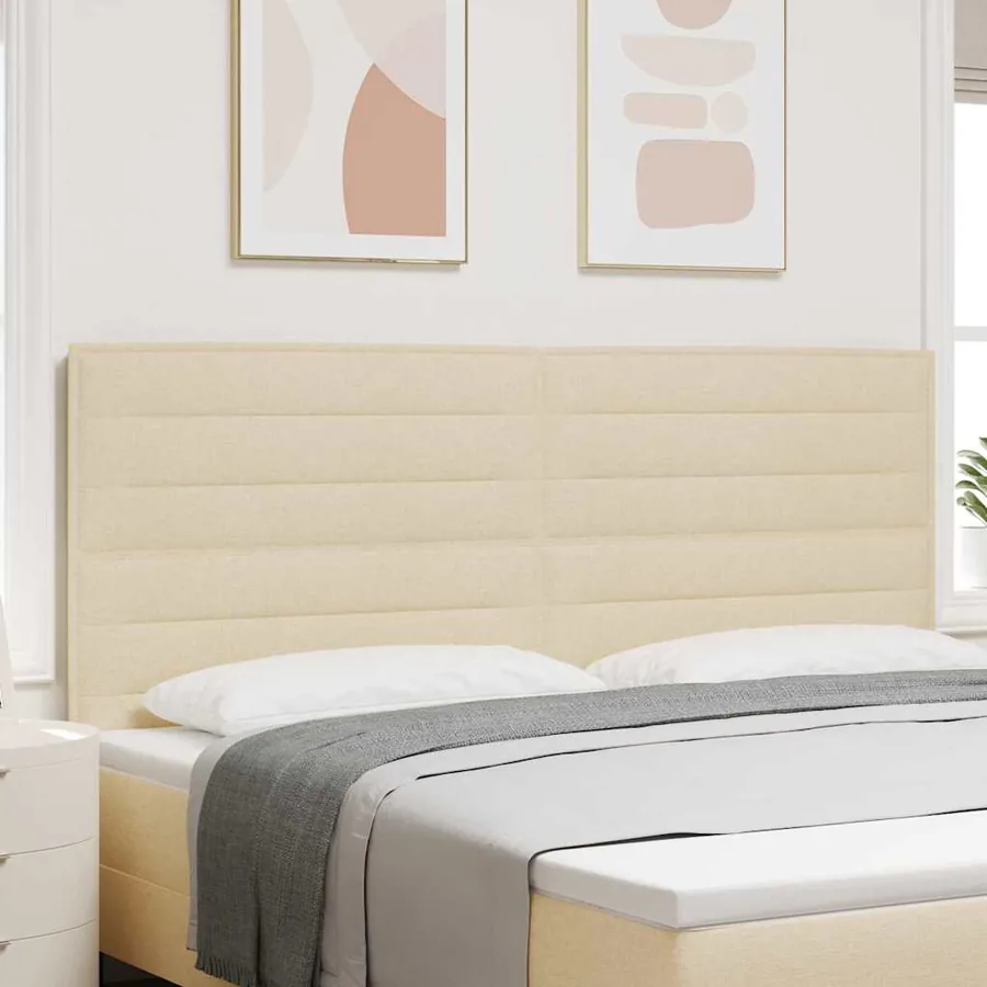 Tête de lit Crème 200 cm tissu