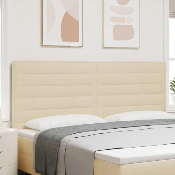 Tête de lit Crème 200 cm tissu