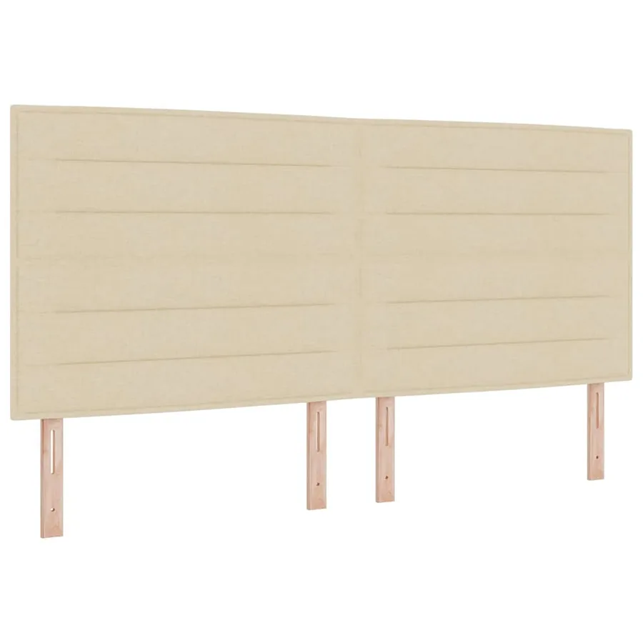 Tête de lit Crème 200 cm tissu - 2
