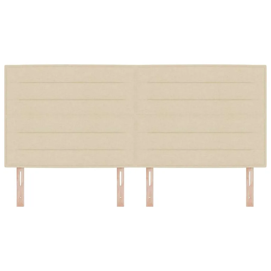 Tête de lit Crème 200 cm tissu - 4