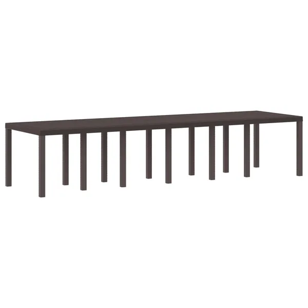 Table de Jardin Marron 350 x 100 x 74 cm polyrotin