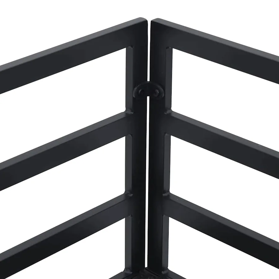 Ensemble de canapé de jardin 5 pcs Noir Métal - 11
