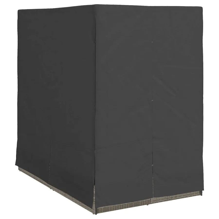 Transat double Réglable Gris 205 x 129 x 200 cm polyrotin - 4