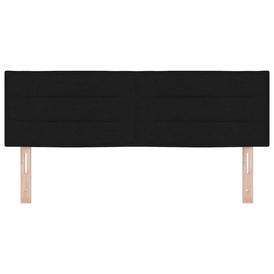Tête de lit LED avec bandes LED Noir 144 cm tissu - 5