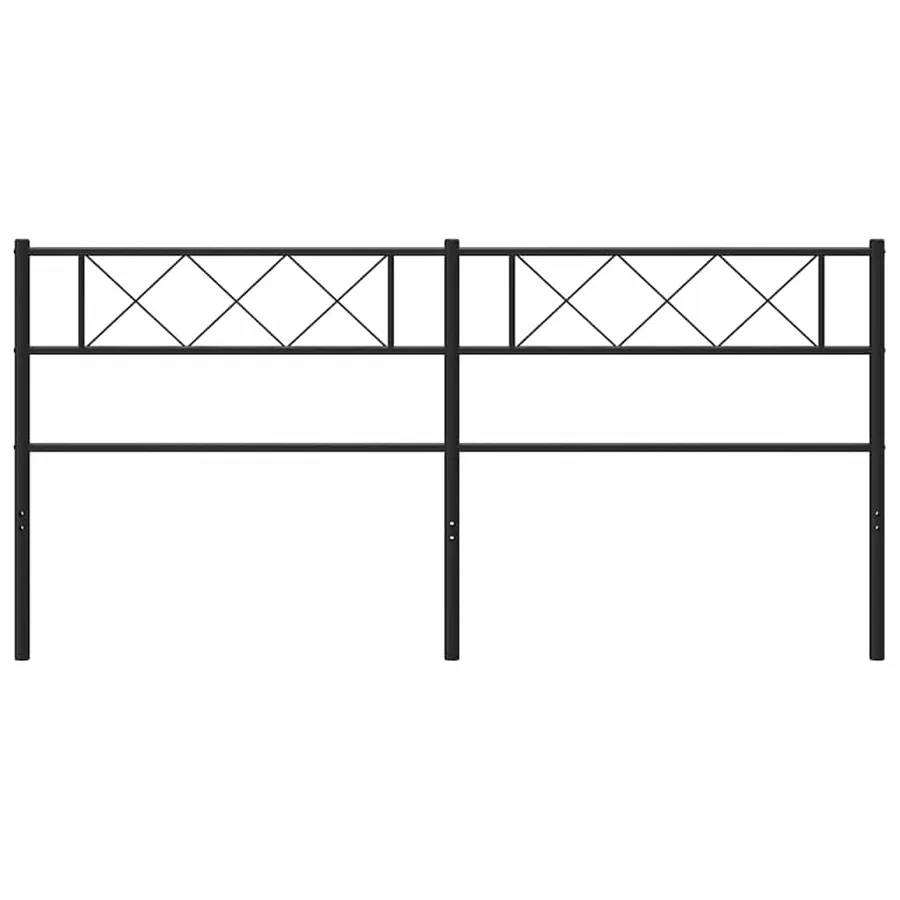 Tête de lit de remplacement métal noir 180 cm - 4