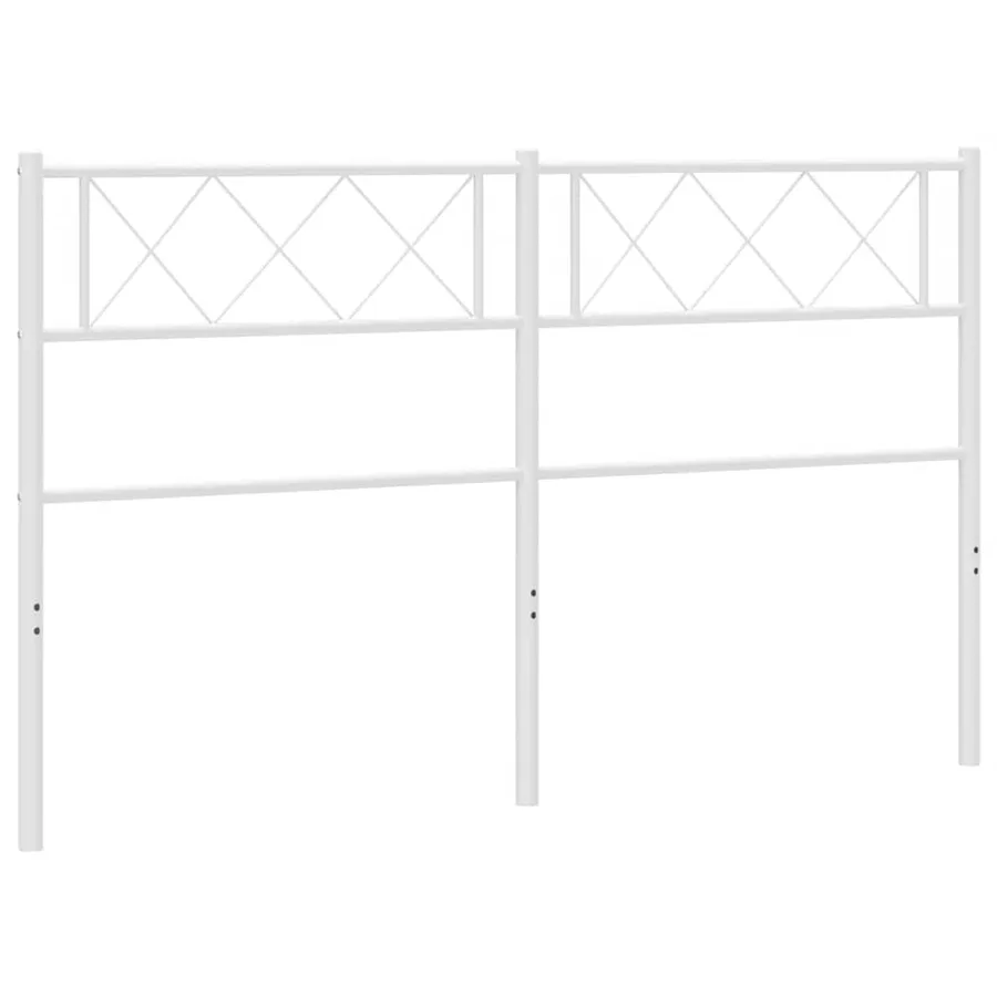 Tête de lit de remplacement métal blanc 135 cm - 2