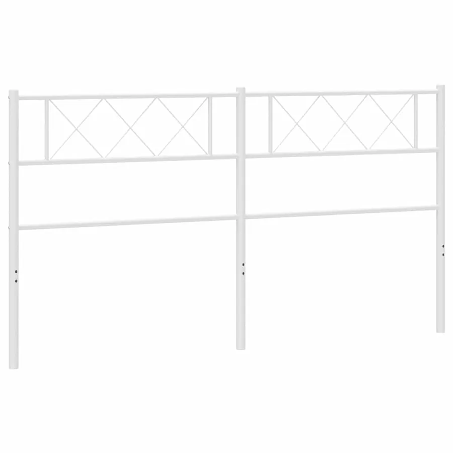 Tête de lit de remplacement métal blanc 200 cm - 2