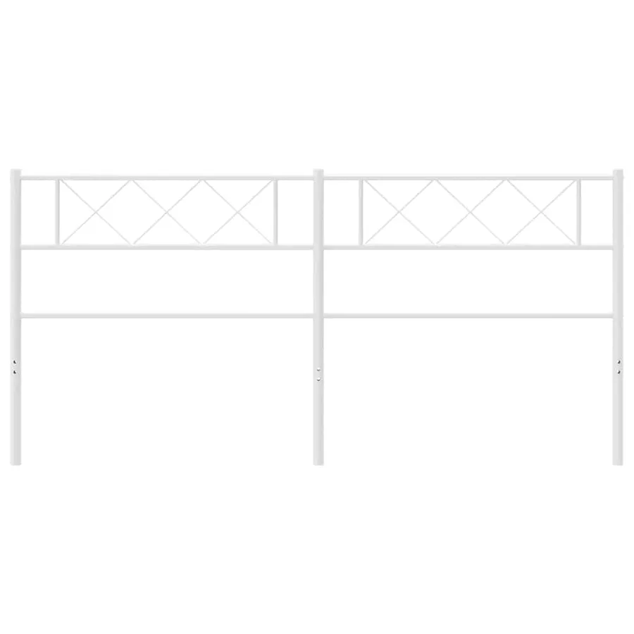 Tête de lit de remplacement métal blanc 200 cm - 3