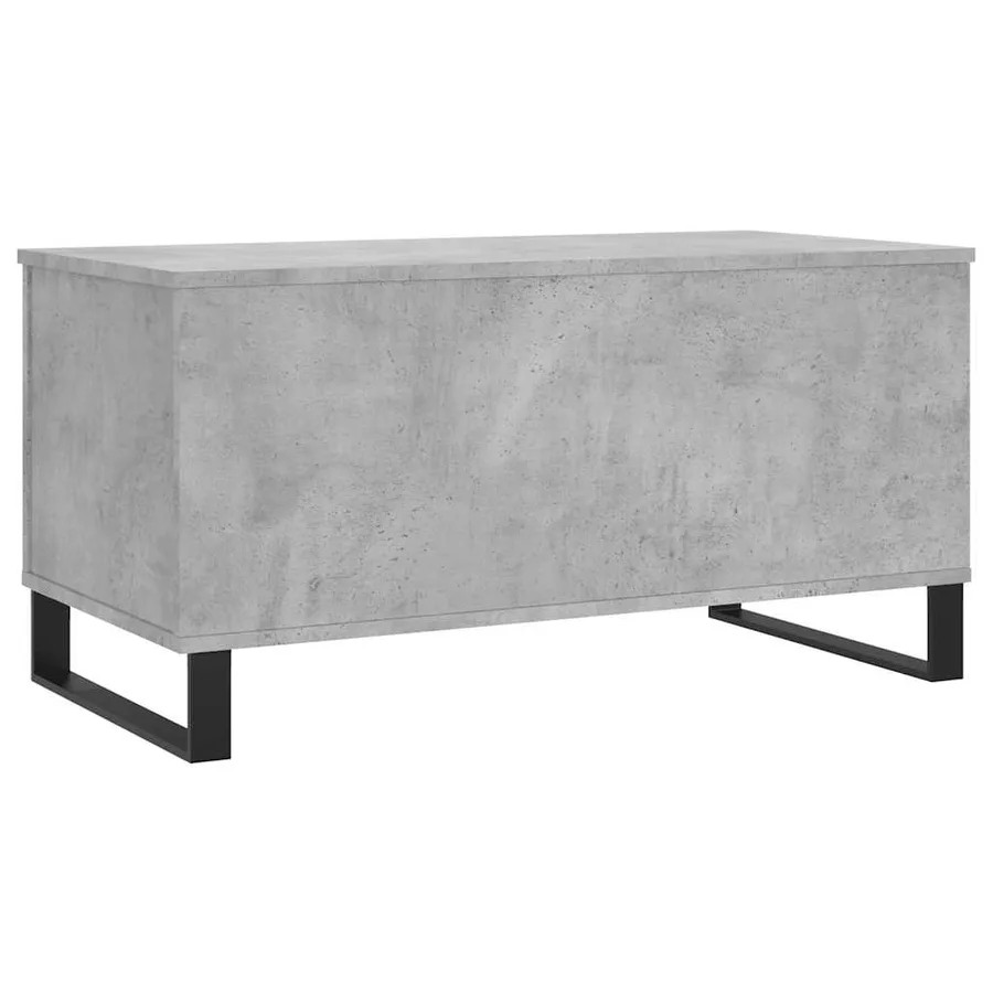 Table basse Gris béton 90x44,5x45 cm Bois d'ingénierie - 8