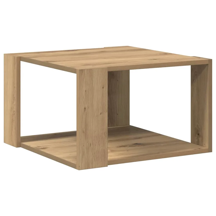 Table basse Chêne artisanal 51,5 x 51,5 x 30 cm - 7