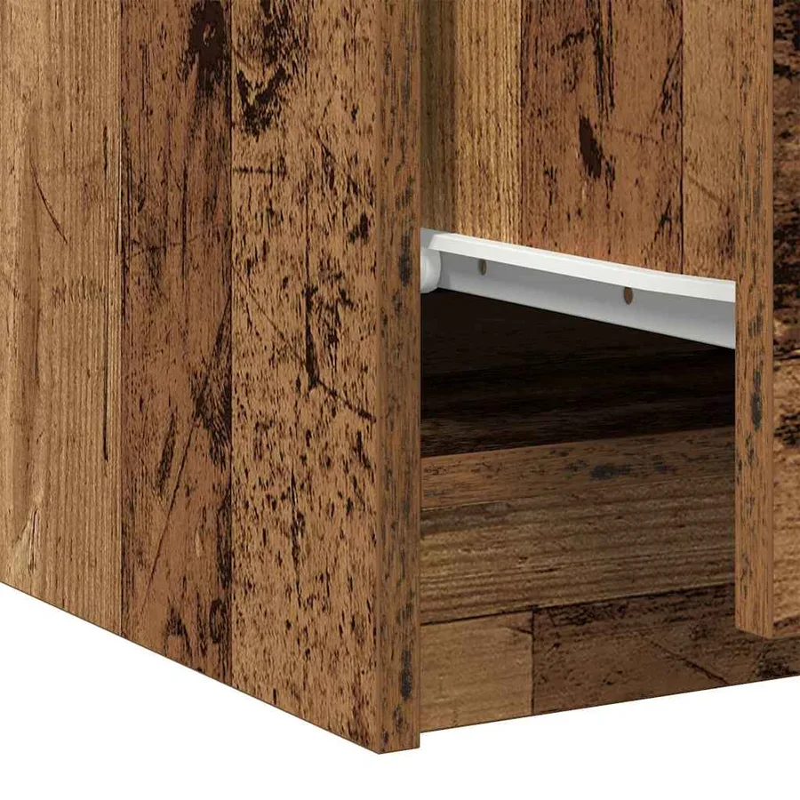 Cabinet de salle de bain avec porte Bois Ancien 78 x 37 x 59 cm - 12