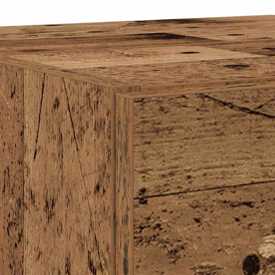 Cabinet de salle de bain avec porte Bois Ancien 78 x 37 x 59 cm - 8
