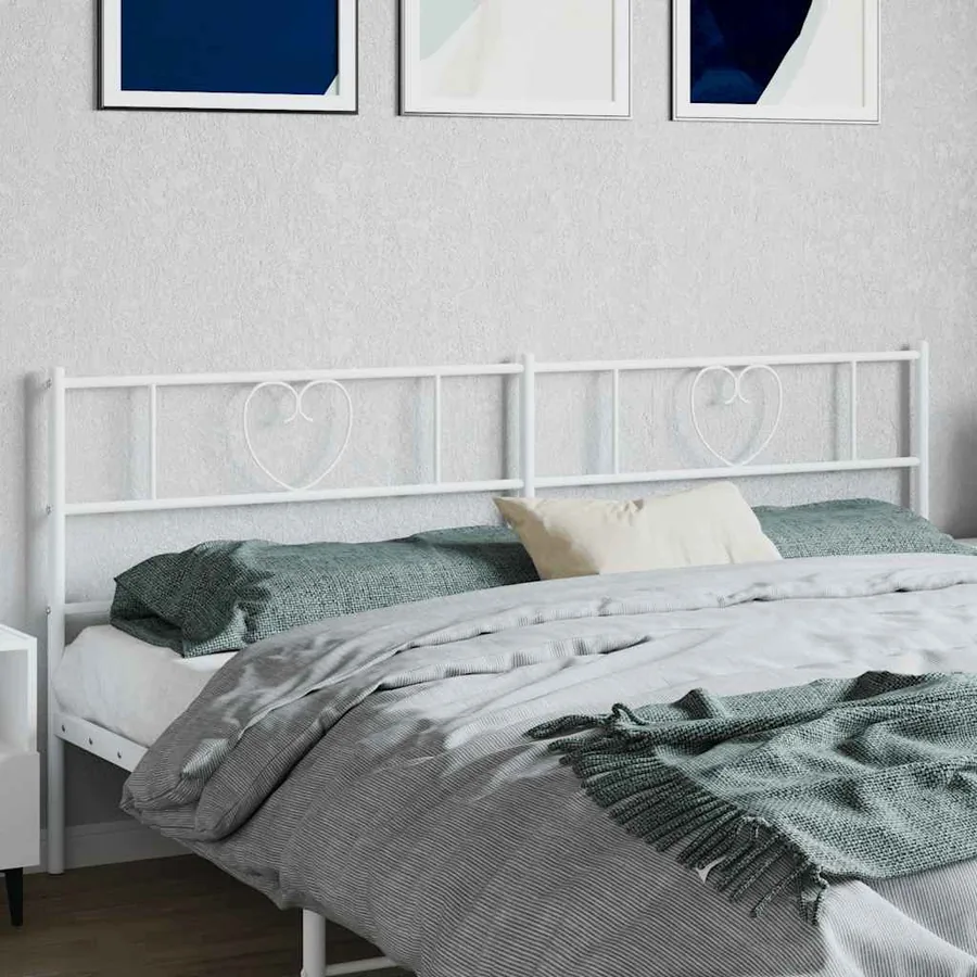 Tête de lit de remplacement métal blanc 193 cm