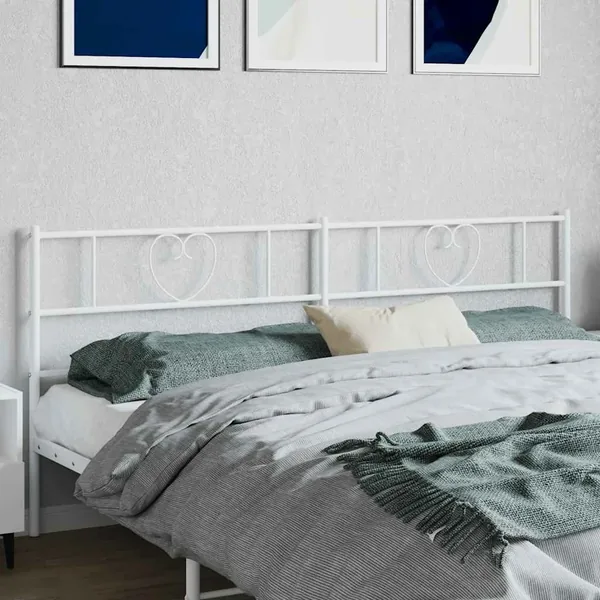 Tête de lit de remplacement métal blanc 193 cm