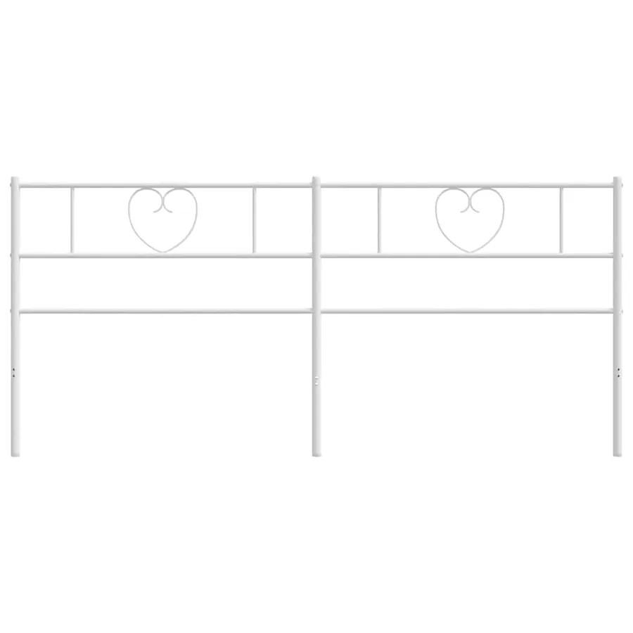 Tête de lit de remplacement métal blanc 193 cm - 5