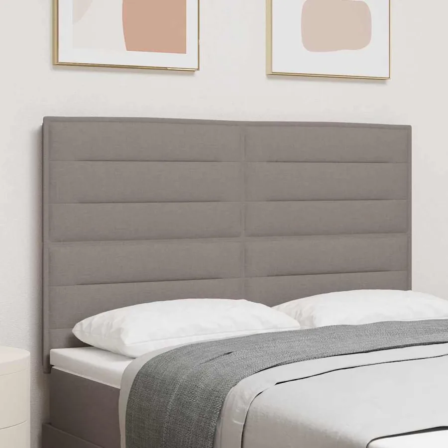 Tête de lit Taupe 144 cm tissu