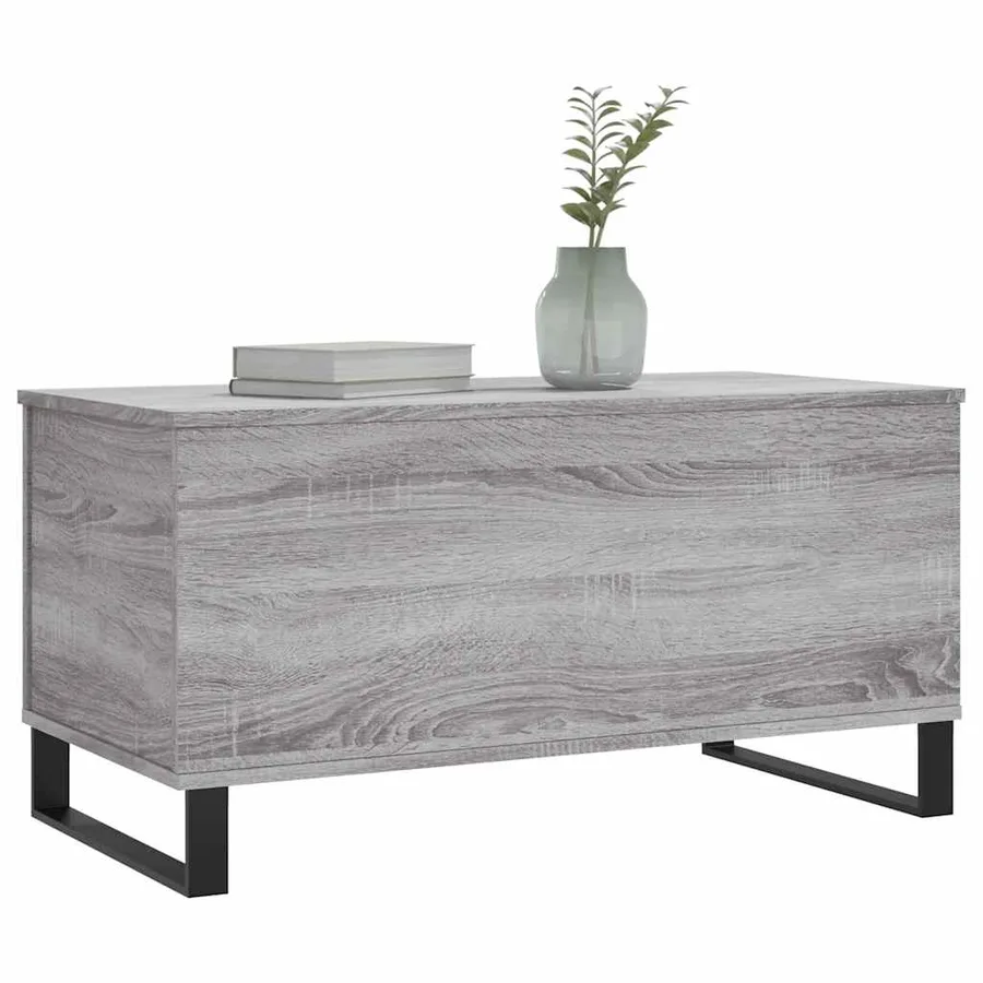 Table basse Sonoma gris 90x44,5x45 cm Bois d'ingénierie - 4