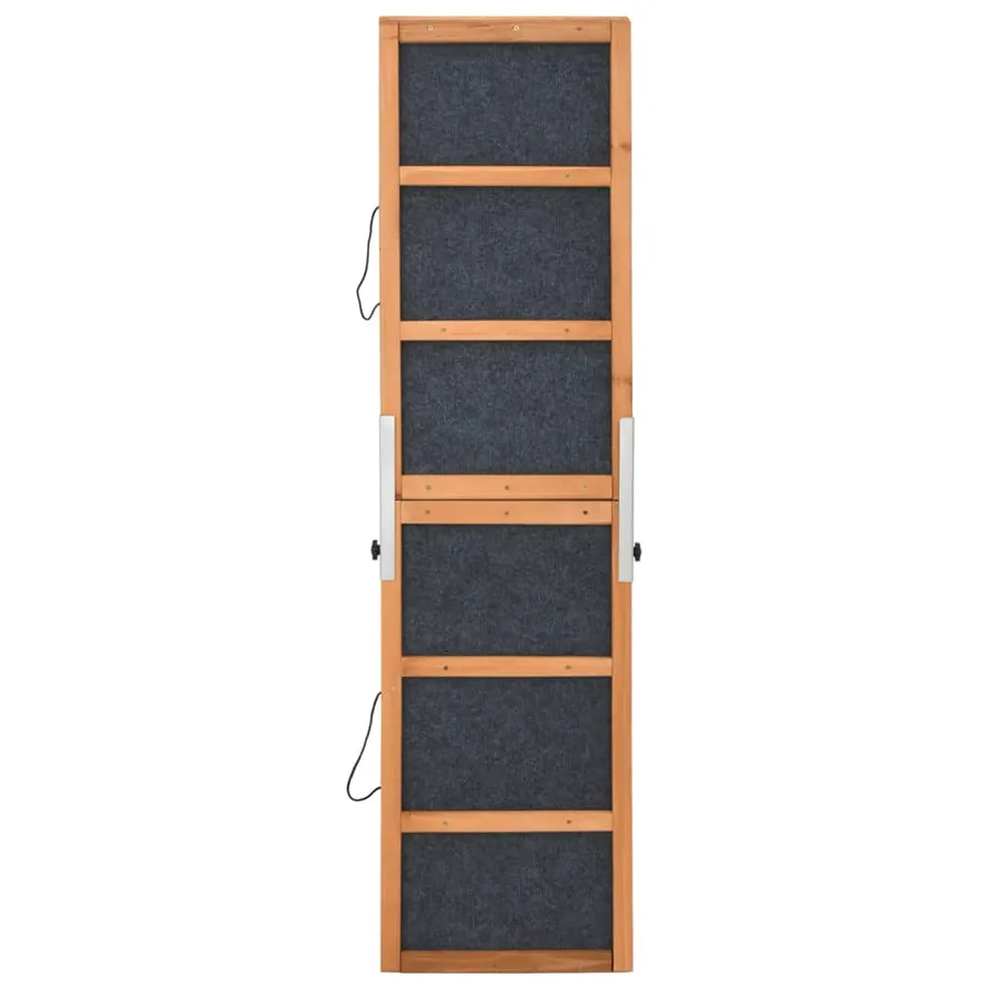 Rampe pour chiens gris 120x30 cm bois de sapin solide - 5