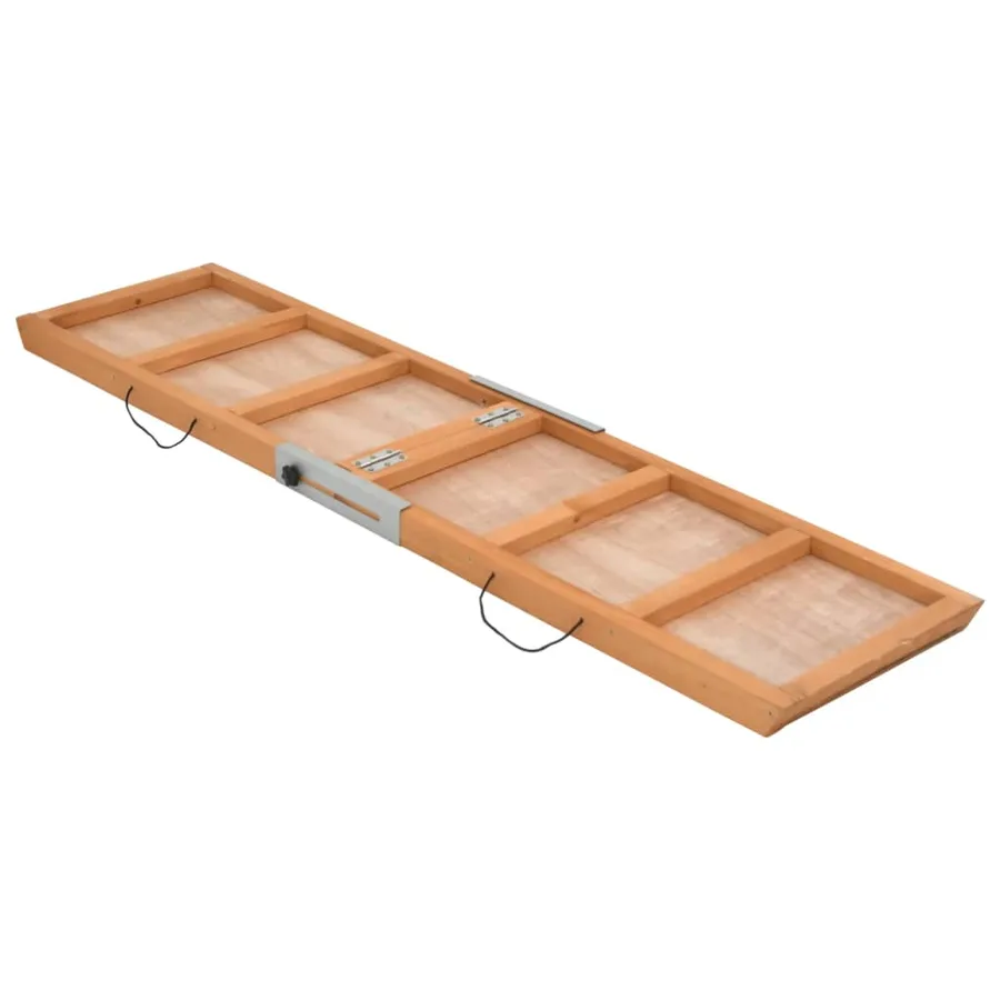 Rampe pour chiens gris 120x30 cm bois de sapin solide - 7