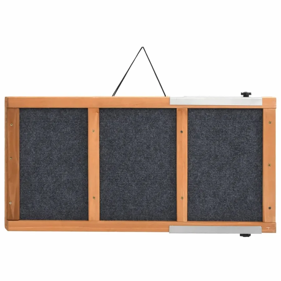 Rampe pour chiens gris 120x30 cm bois de sapin solide - 9