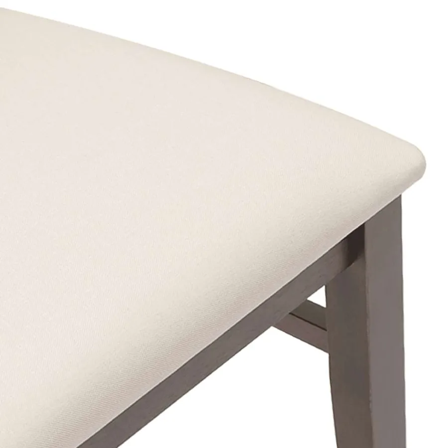 Chaises de salle à manger avec coussins (2 pcs) bois massif marron caoutchouc - 8