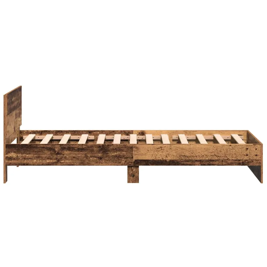 Cadre de lit Bois ancien 203 x 104 x 70 cm Bois d'ingénierie - 6