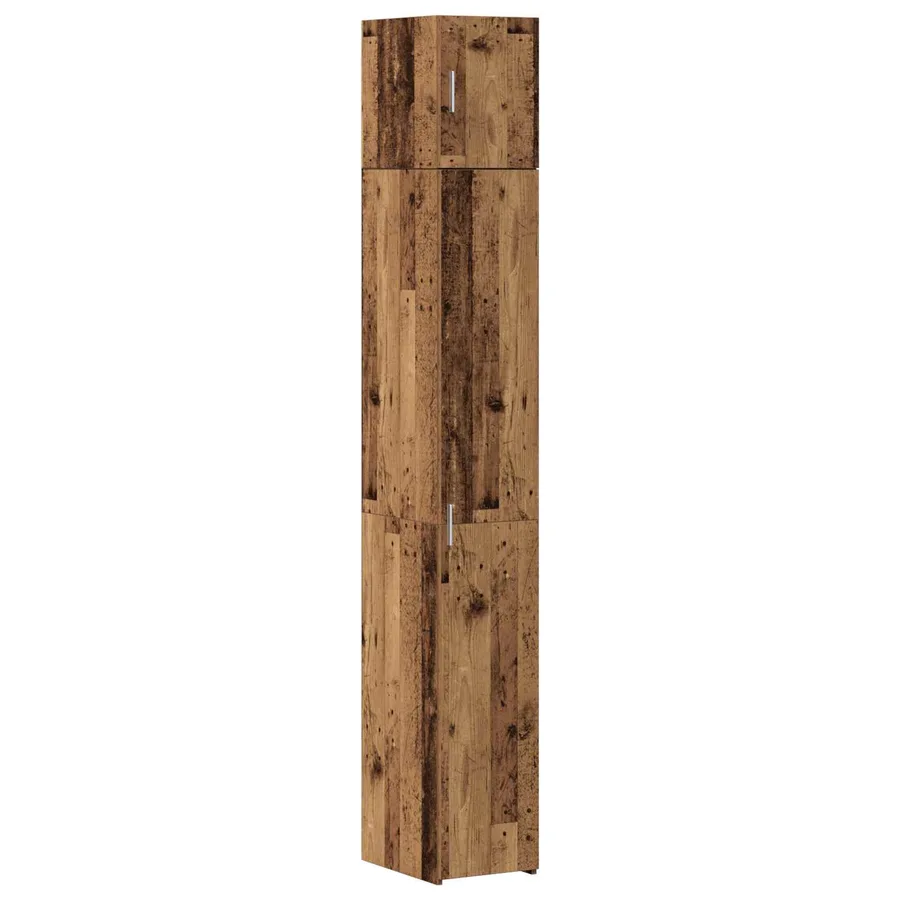 Armoire de rangement 2 pièces avec étagères 2 pcs Bois ancien - 2