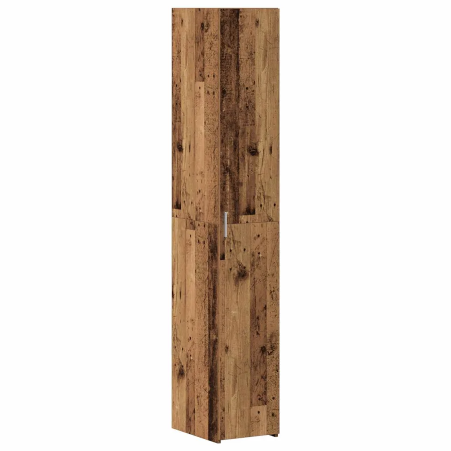 Armoire de rangement 2 pièces avec étagères 2 pcs Bois ancien - 6
