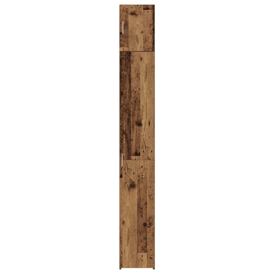 Armoire de rangement 2 pièces avec étagères 2 pcs Bois ancien - 7
