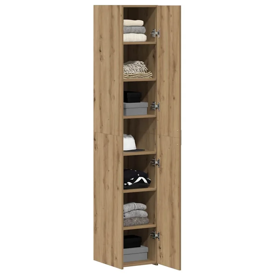 Haut Armoire Chêne artisanal 30 x 42,5 x 185 cm - 3