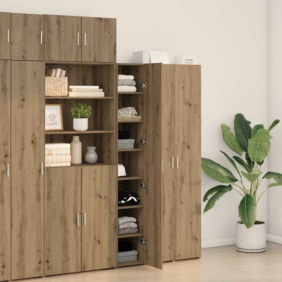 Haut Armoire Chêne artisanal 30 x 42,5 x 185 cm - 4