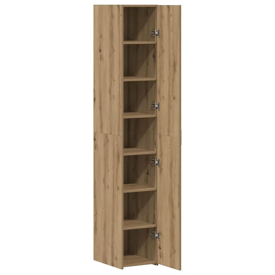 Haut Armoire Chêne artisanal 30 x 42,5 x 185 cm - 5