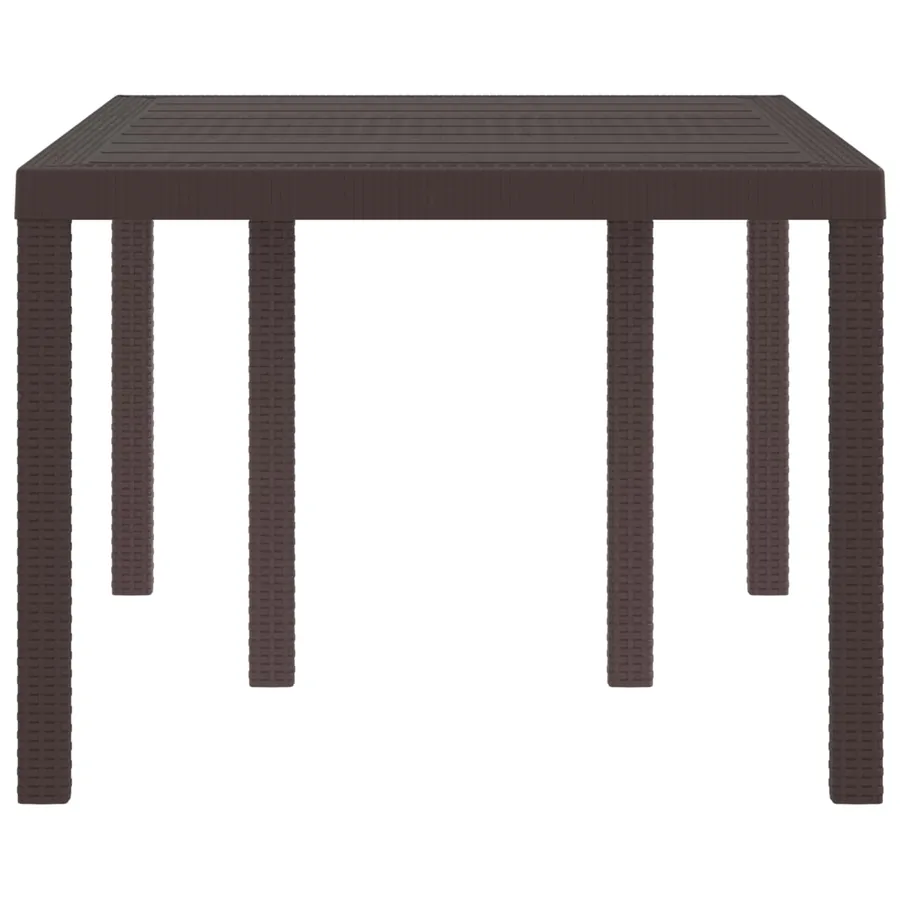 Table de Jardin Marron 150 x 100 x 73 cm polyrotin - 3