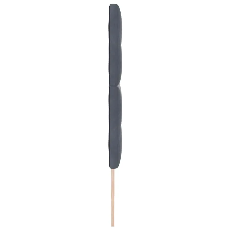 Tête de lit Gris foncé 200 cm Velours - 5