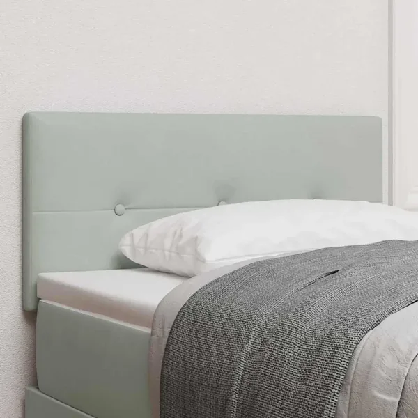 Tête de lit Gris clair 90 cm Velours