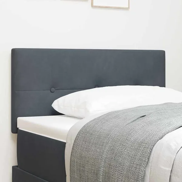 Tête de lit Gris foncé 80 cm Velours