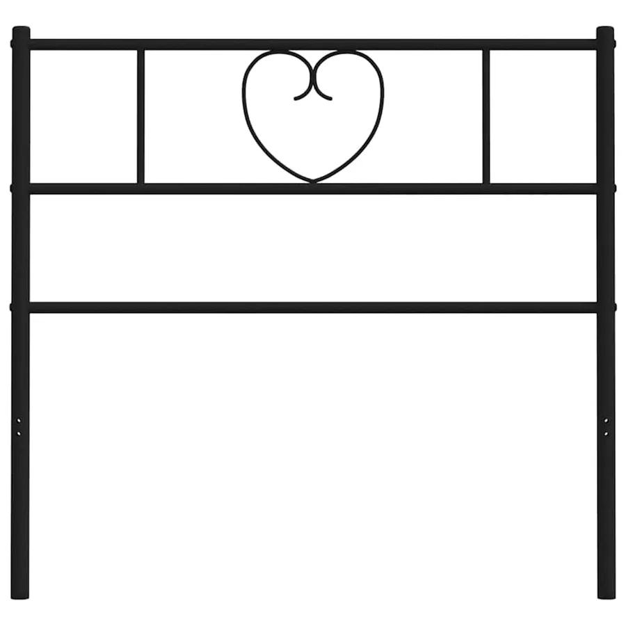 Tête de lit de remplacement métal noir 107 cm - 5