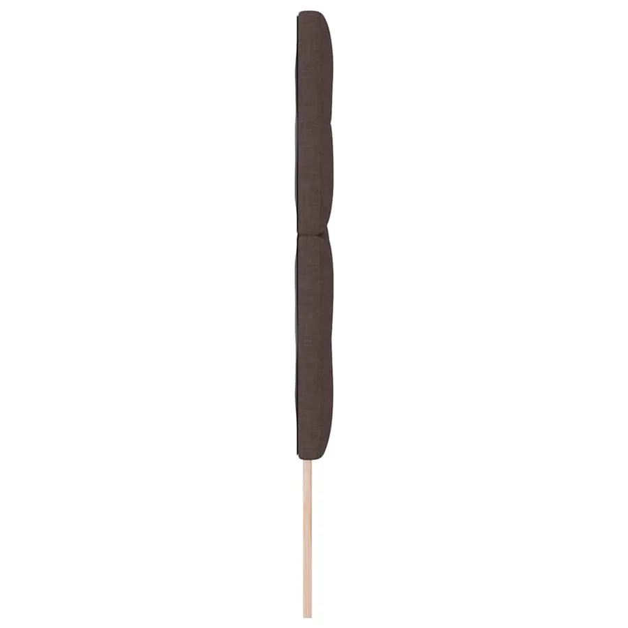 Tête de lit réglable en hauteur Marron foncé 160 cm tissu - 5